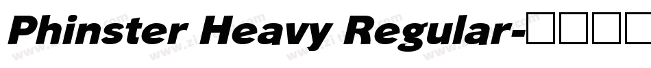 Phinster Heavy Regular字体转换